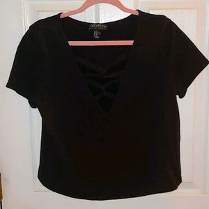 Criss Cross Front Crop Top